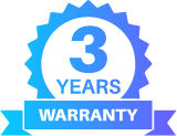 3 Years Warranty & 5% Spare Parts